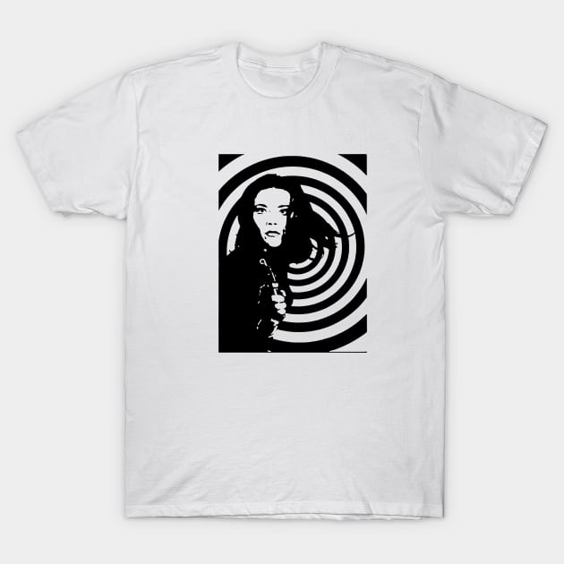 Diana Rigg Is Emma Peel Classic Basic Female Love. T-Shirt by Den Tbd